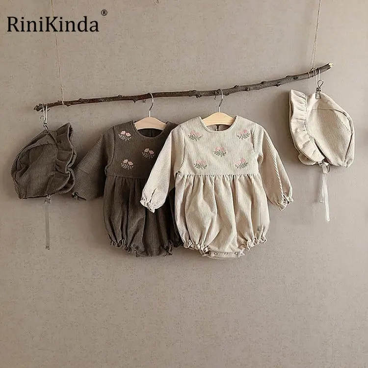 

RiniKinda 2023 Floral Baby Clothes Romper for Newborns Bodysuit Children's Clothing Girl Bodysuit Overalls Baby Girls Costume