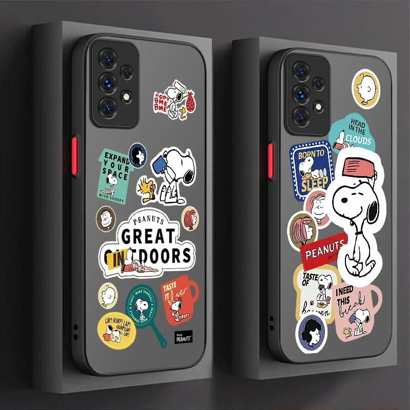 Мультяшный S-Snoopys чехол для Samsung Galaxy A54 A34 A24 A14 A13 A33 A53 A73 A23 A05 A05S A72 A52 A52S A32 A22 A12 A31 A51 A71