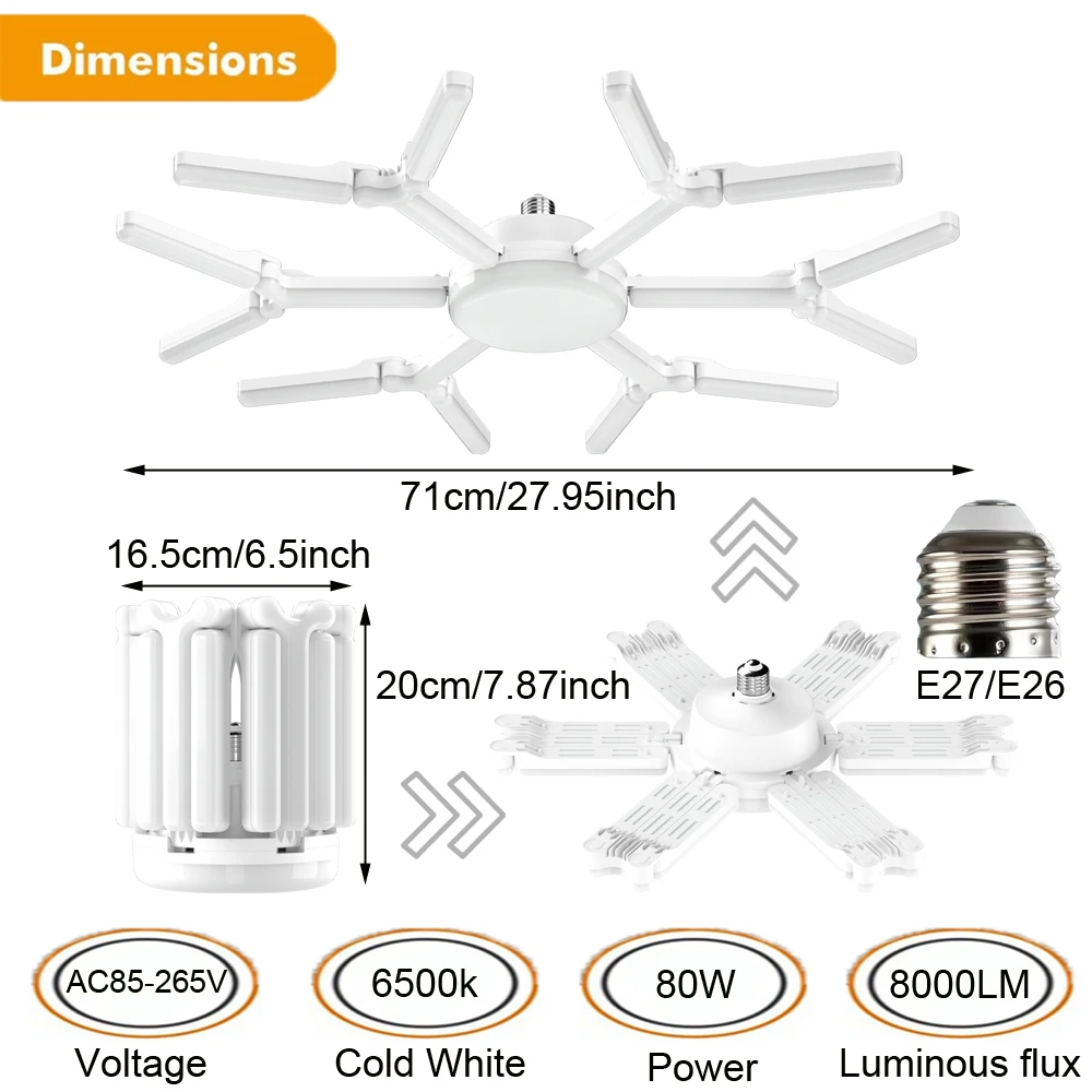 Внутренняя деформируемая искусственная подвеска высота 80 Вт яркая цоколь E26/E27