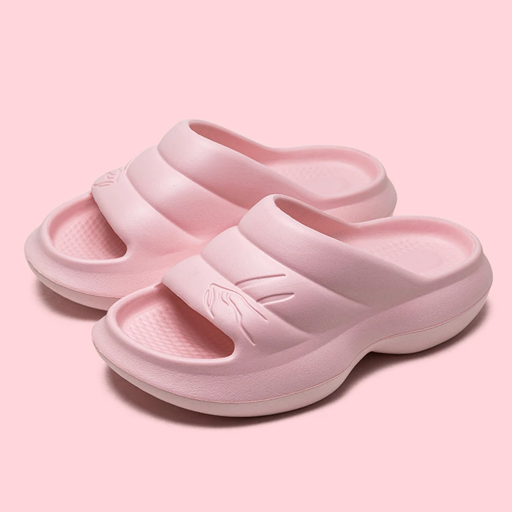 2022 Fashion Thick Platform Slippers Women Horsehold Female Summer Non-Slip Household Home Indoor Bath Sandal Ladies Slipper Men