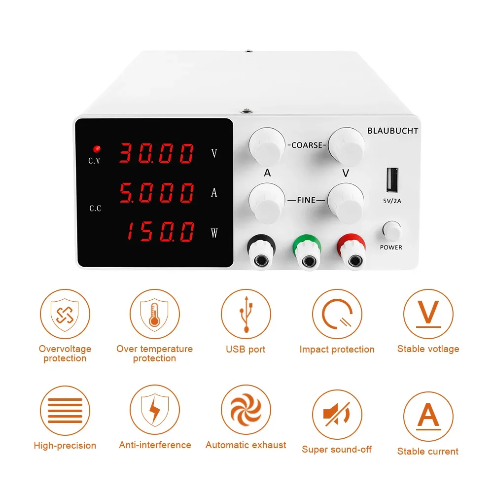 SPS-W305 30 В 5 А источник питания постоянного тока прецизионный цифровой