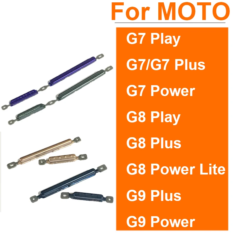 

ON OFF Power Button+Volume Side Key For Motorola Moto G9 Power G9 G8 G7 Plus Play G8 Power Lite Volume Power Switch Side Button