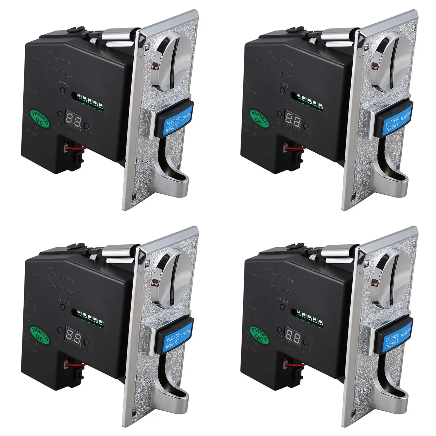 

4X Multi Coin Acceptor Selector For Mechanism Vending Machine Mech Arcade Game