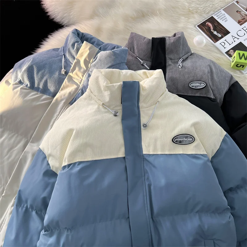 

Privathinker 2022 New Cotton Warm Women Parkas Winter Warm Parchwork Stand Female Coats Oversized Streetwear Thicken Jacktes