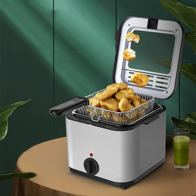 

Бытовая многофункциональная фритюрница, 110 В, для жарки курицы, стейка, маленькая бытовая техника, электрическая фритюрница под давлением