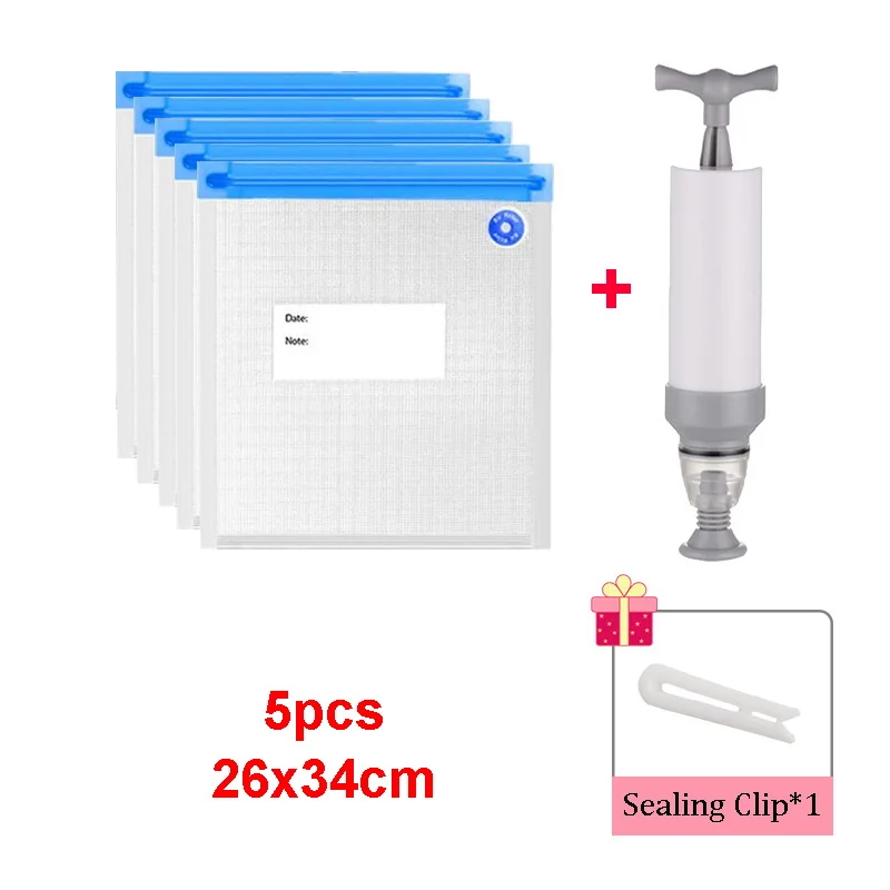 

Многоразовые вакуумные пакеты для хранения PA+PE