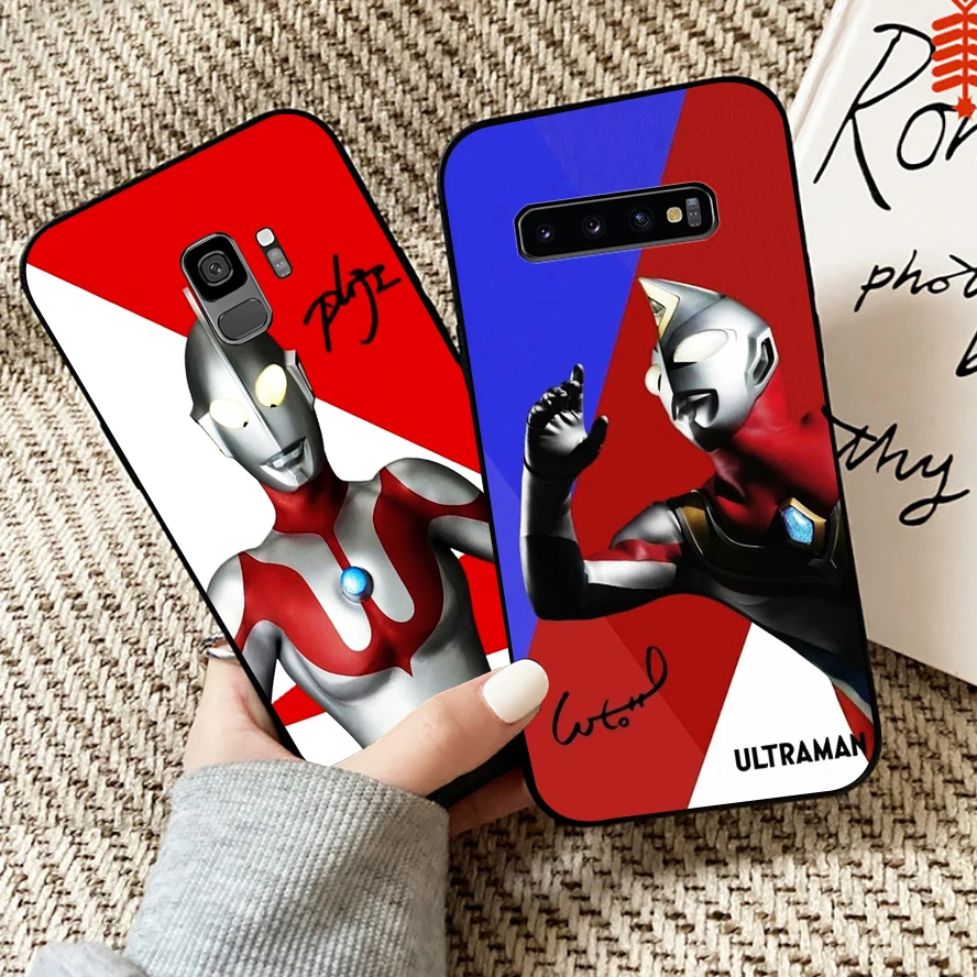 

Ultraman Japan Anime Phone Case For Samsung Galaxy S10 S9 S8 Plus Lite S10E For Samsung S10 5G Back Liquid Silicon Soft Carcasa