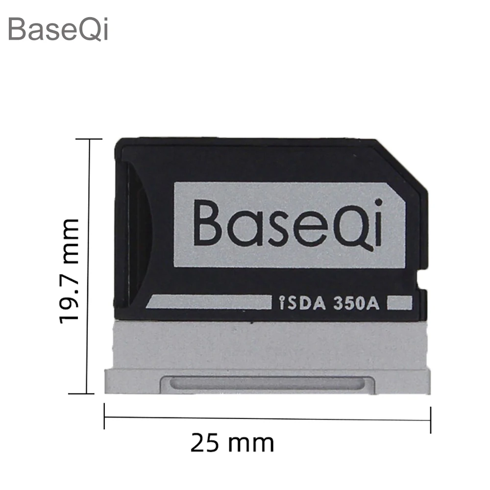 Фото BaseQi для Microsoft Surface Book1/2/3 13,5 дюйма, алюминиевый адаптер Micro sd Sbook I/II/III, 13 ''считыватель карт памяти Minidrive 350A №2