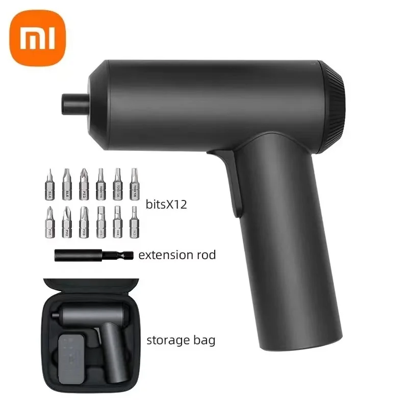

Xiaomi Mijia Electric Screwdriver Set Power Tools Wireless Charging 2000Mah 12pc 12 S2 Steel Bits 3.6V Screwdriver