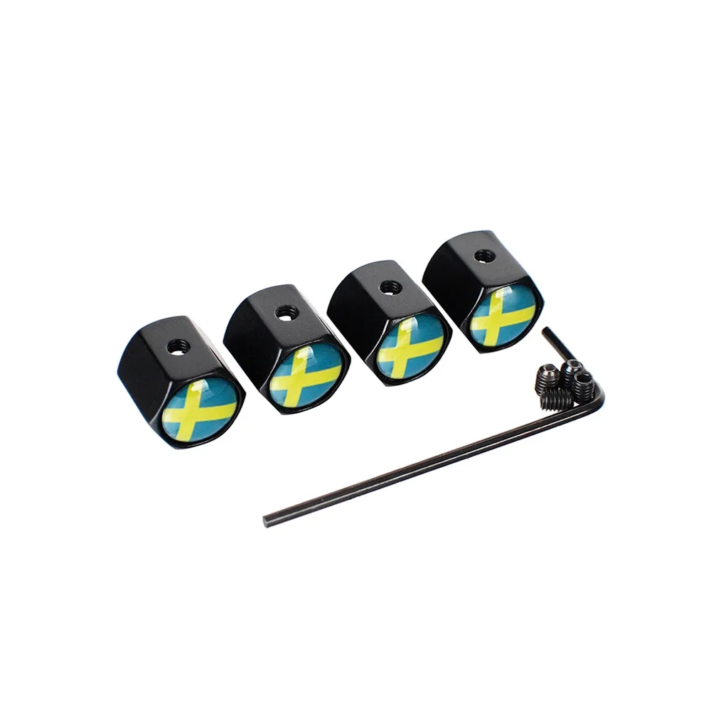 Колпачки клапанов для автомобильных колес флаг Швеции SEAT Cupra Leon R Ibiza Ateca Sportcoupe