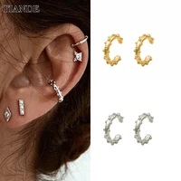 tiande silver color gold plated ear cuff earrings for women fake piercing womens clip earrings 2022 fashion jewelry wholesale