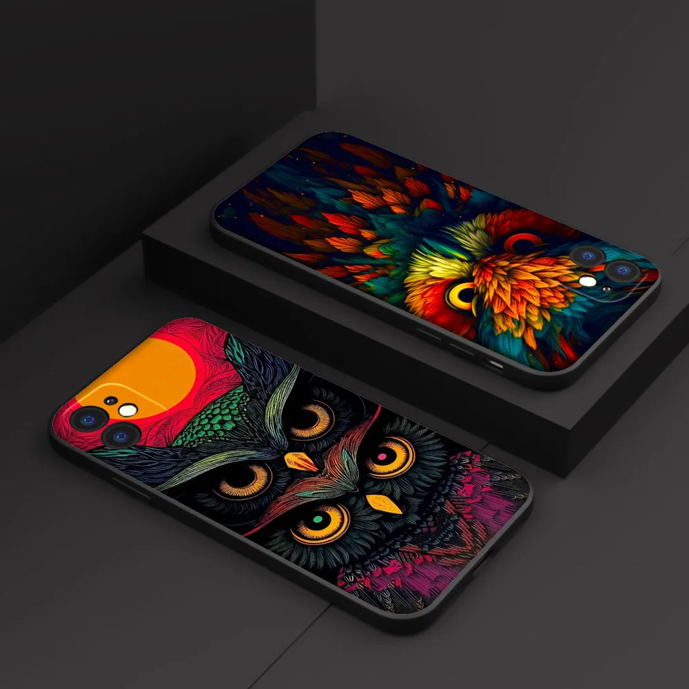 Мягкий чехол HA35 с рисунком совы для Samsung Galaxy A15 S10E S9 S8 S7 Note 20 10 9 8 Plus Lite