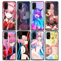 japan manga zero two anime darling in the franxxan case for realme c21y c21 c25 c20 c15 c12 c11 gt master neo neo2 5g soft cases