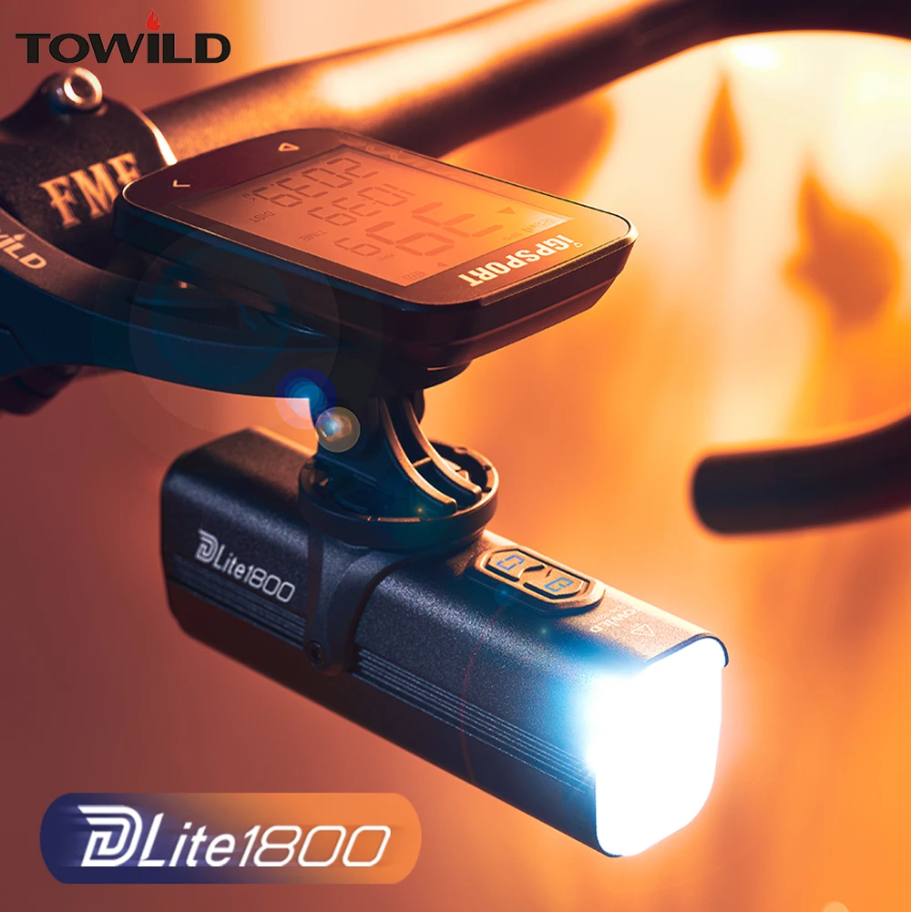 TOWILD DLite 1800 High\Low Beam Switch Smart Bike light Remo