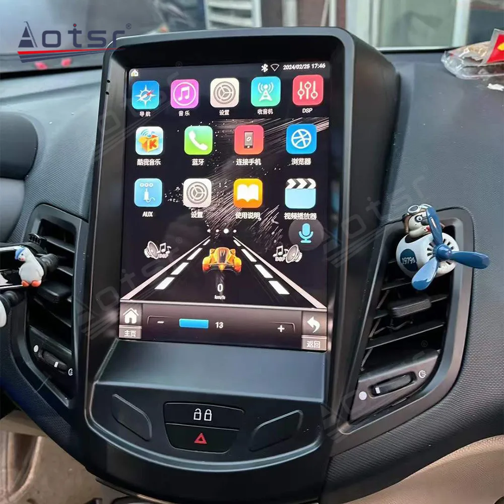 9 7 ''навигация 8-ядерный Carplay для Ford Fiesta 2009-2017 мультимедийный плеер Android 13 Авто