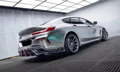 Комплект кузова из углеродного волокна в стиле А для BMW 8 серии 840I, передний разделитель губ и задний диффузор
