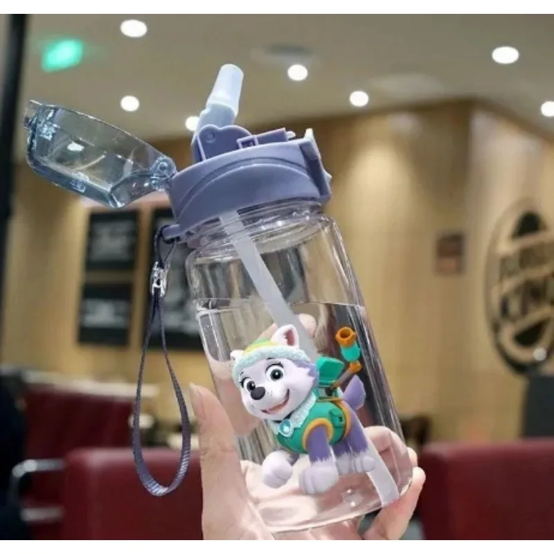 Фото Детская бутылка для воды Paw Patrol, 550 мл, с соломинкой, герметичная, для малышей, для мальчиков и девочек, для путешествий, школы, спорта №5