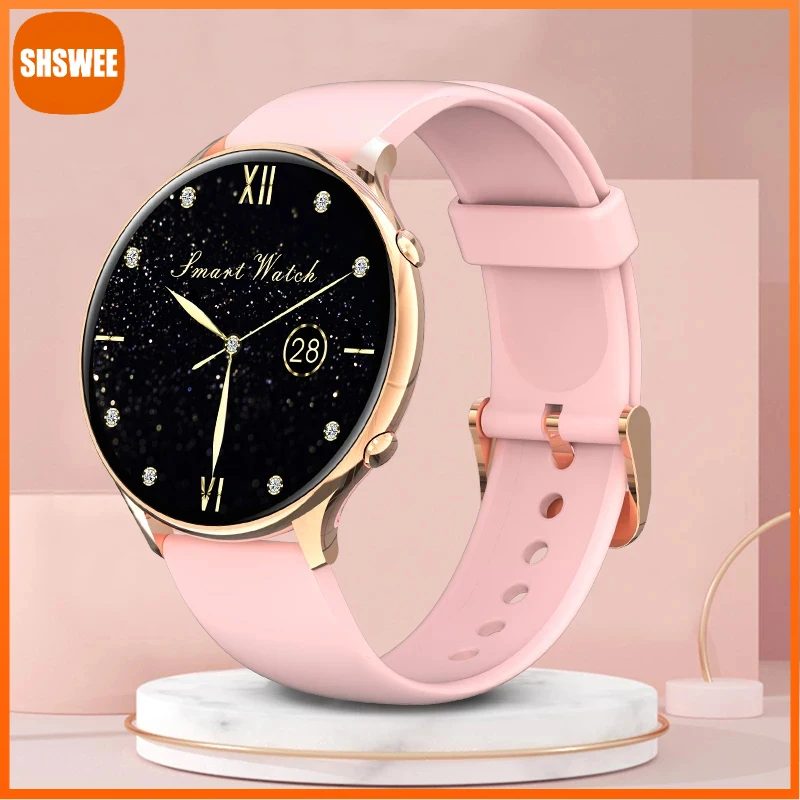 

For Xiaomi Huawei Women Smart Watch Full Touch Watches Blood Pressure Monitoring Smart Watch Women For Android IOS