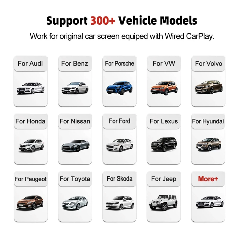 $87.00 Carplay For Universal Car IOS & Android 11.0 Dongle Car Multimedia Player For Mercedes Benz Audi Volkswagen Kia Toyota Volvo For