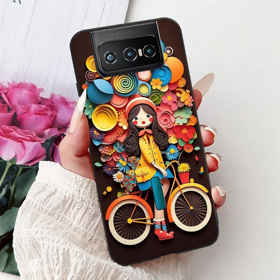Фото Для Asus Zenfone 7 Pro ZS671KS чехол модный цветочный мрамор мягкий силиконовый чехол для Zenfone 7 ZS670KS Capa I002D I002DD сумки для телефонов №4
