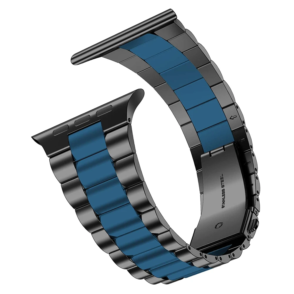 

Metal Link Wristband for Apple Watch Band SE 8 7 6 5 4 40mm 44mm 41mm 45mm ultra 49 Stainless Steel Band iWatch 3 Strap 38m 42mm