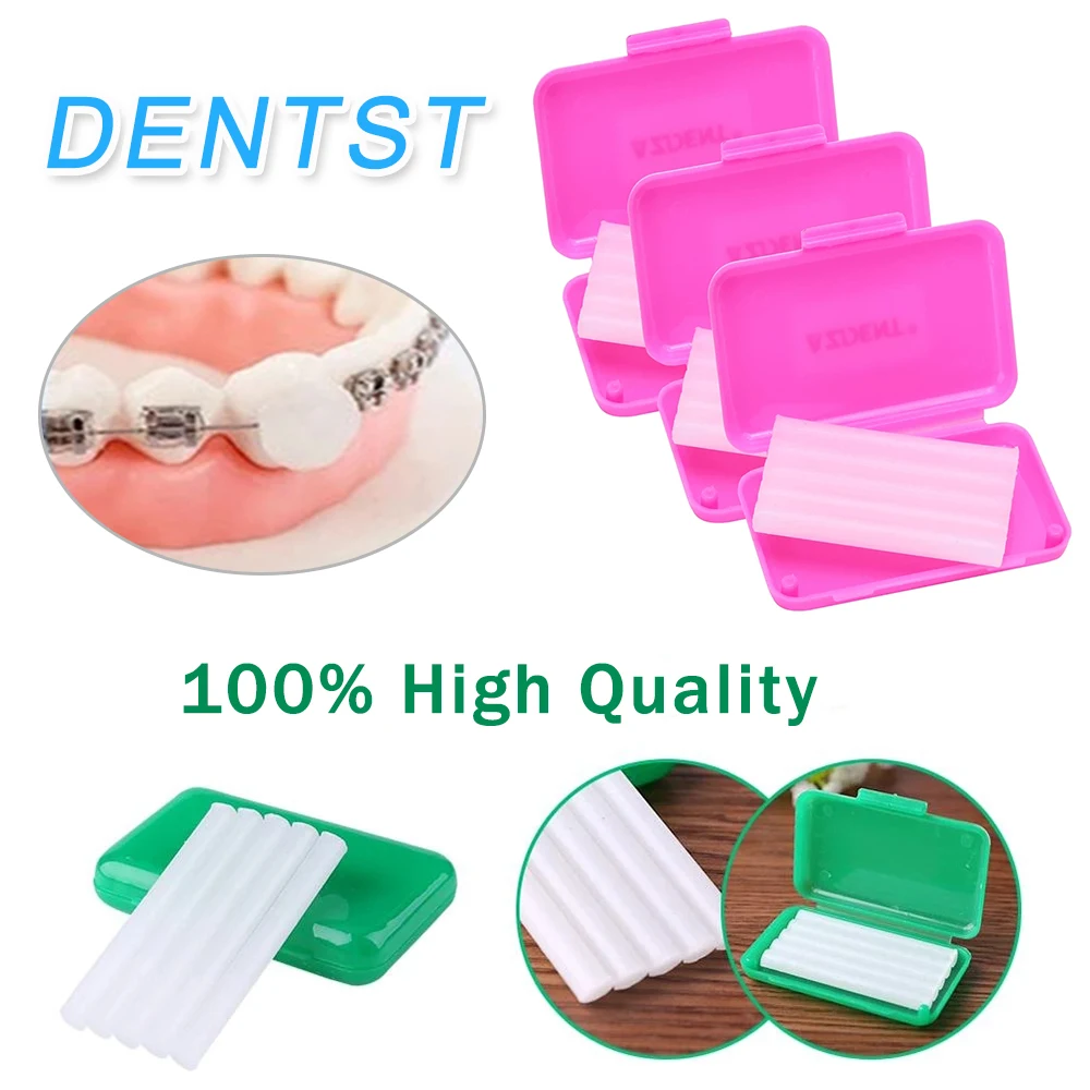 

5pcs/Box Orthodontic Wax Oral Hygiene Tool Teeth Whitening Relief Wax Sticks For Braces Gum Irritation