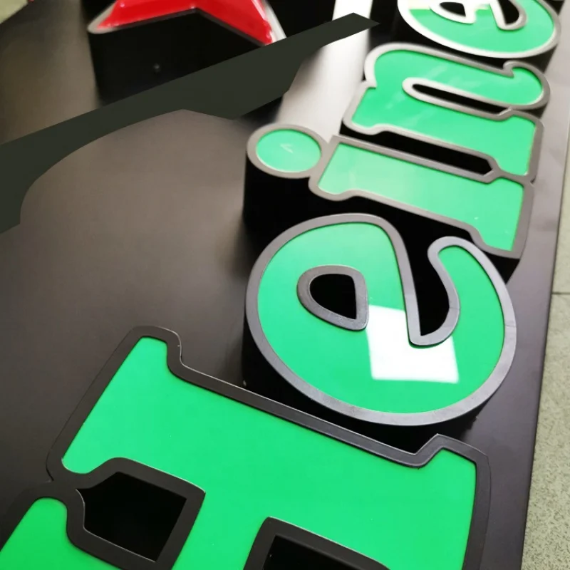 

Hot selling Custom Outdoor 3D signs Illuminated Acrylic Letters Sign Led Lighted Logo