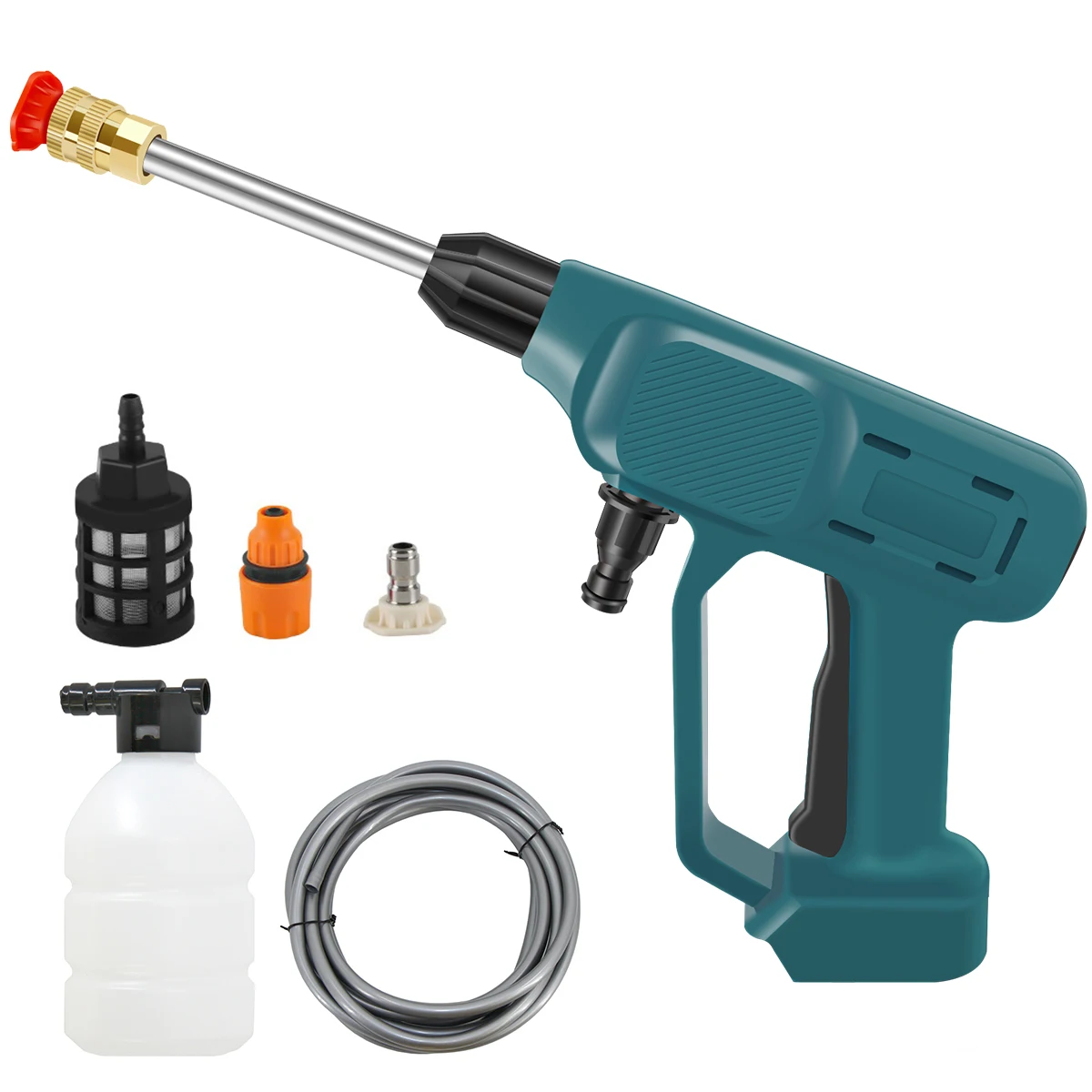 Cordless Pressure Washer Machine Portable Car Wash Water Sprayer with Nozzle Filter and Connector 30BAR Water Pressure