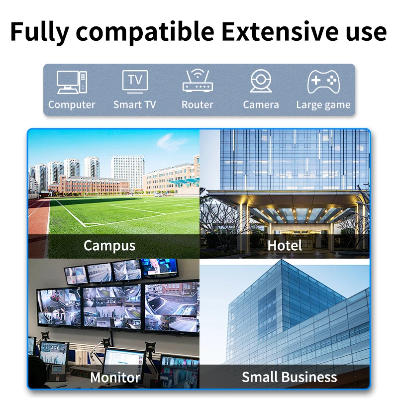 HORACO 8 Порт Gigabit Интеллектуальный коммутатор Ethernet концентратор Интернет RJ45 LAN 1000