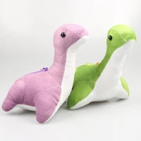 soft and comfortable plush water monster toy cartoon dinosaur plush doll kids toys with zipper pocket loch ness monster doll