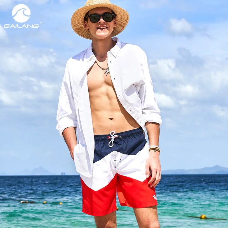 

Gailang Brand Men Activewear Boardshorts Swimwear Casual Jogger Bermuda Bottoms Mens Quick Drying Beach Swimsuits Shorts Trunks