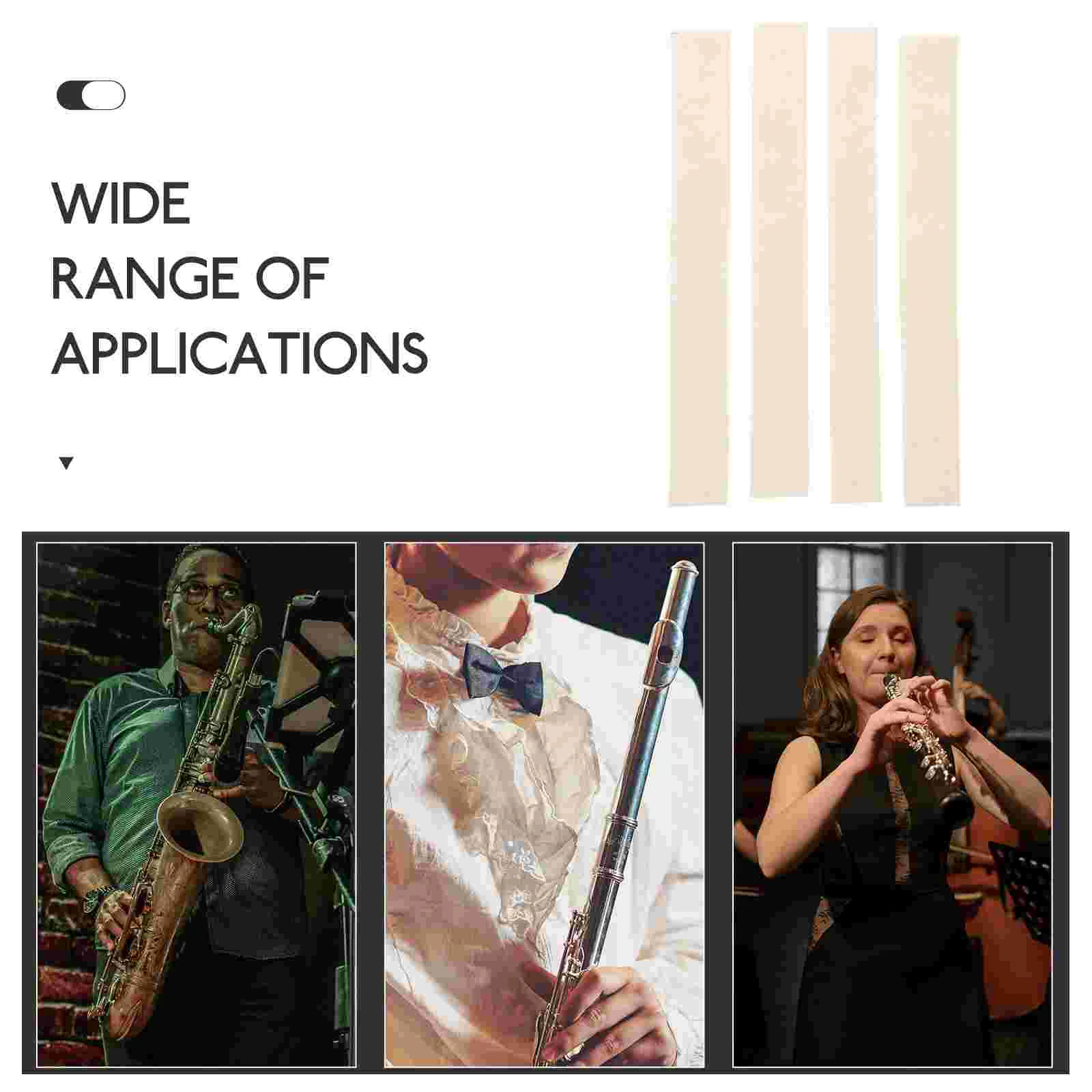 4 шт. подушечки для клавиш флейта фетровая полоска немые кларнеты прямые полоски