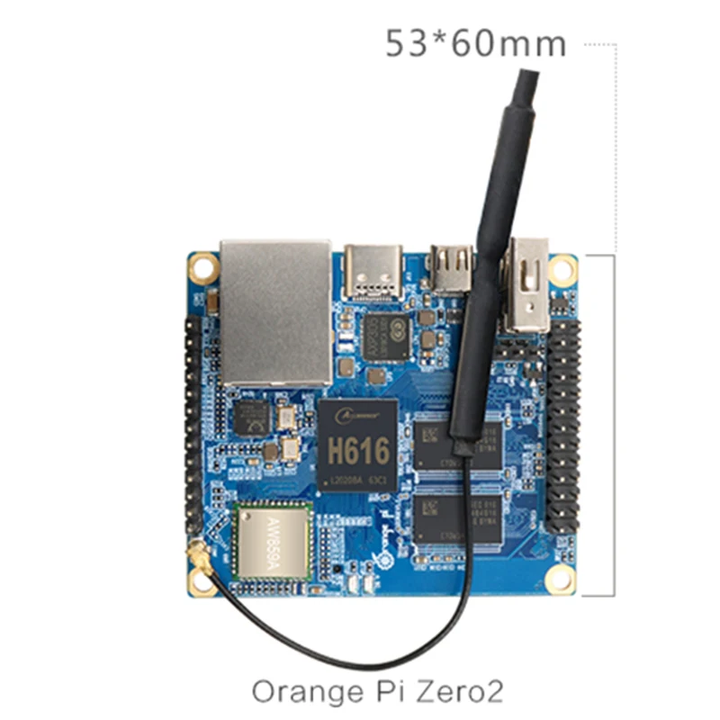 

Orange Pi Zero 2,1GB RAM with H616 Chip,Support Gigabit Network, BT, Wif ,Run Android 10,Ubuntu,OS Single Board