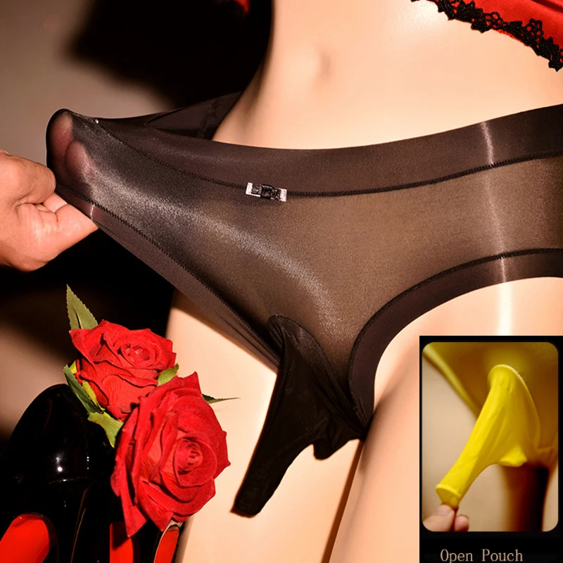 

Мужские трусы боксеры с кружевом и рукавом-пени