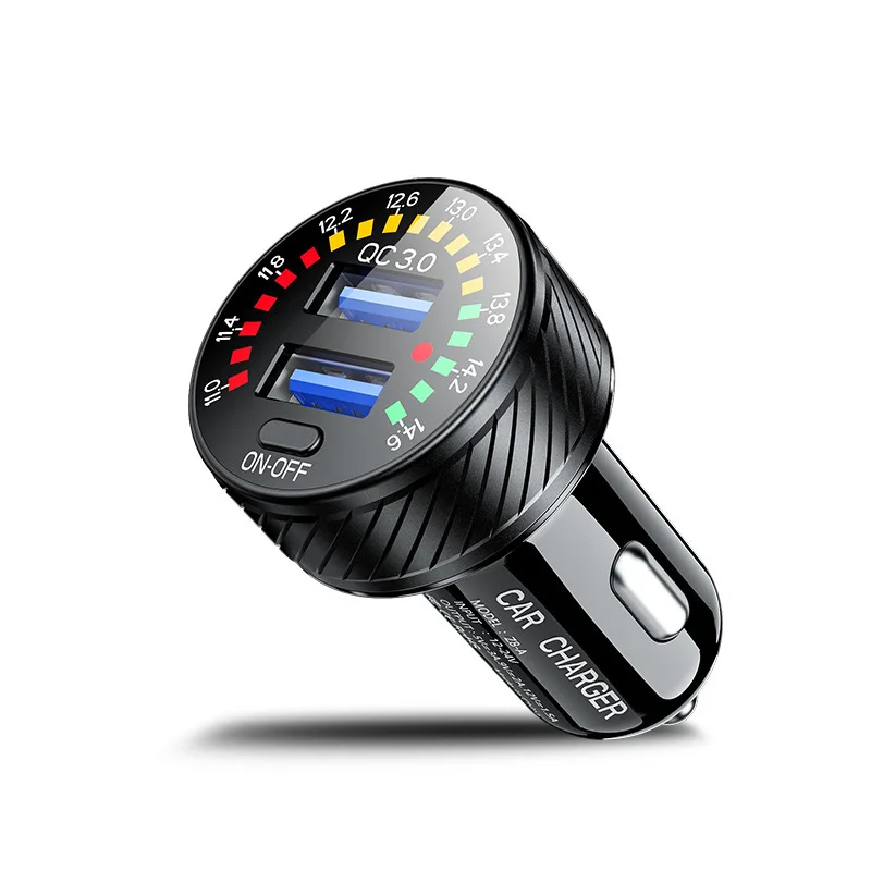 

Автомобильное зарядное устройство с двумя USB-портами, 38 Вт, 12 В/24 В