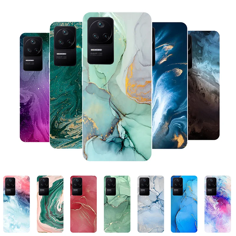 

for Funda Xiaomi Poco F4 5G Case Soft Silicone Marble Back Cover Phone Case for Xiaomi Poco F4 Case Shockproof PocoF4 F 4 Capa