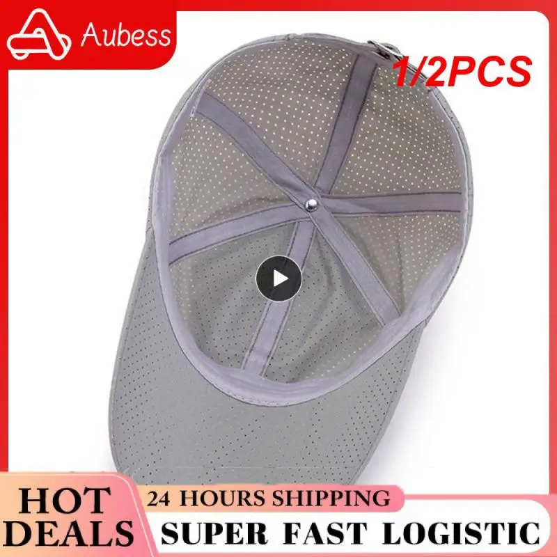 

1/2PCS New Quick-drying Women's Men's Golf Fishing Hat Summer Outdoor Sun Hat Adjustable Unisex Baseball