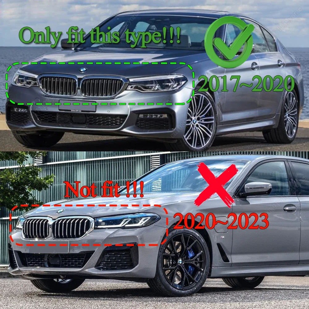 Для BMW 5 серии G30 G31 G38 2017-2020 Обновление в стиле подтяжки гоночных решеток Передний
