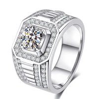 milangirl fashion wedding engagement rings for men zircon ring anniversary for men love ring