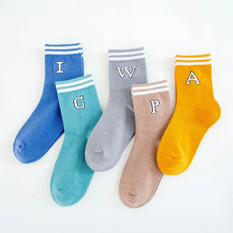 

5Pairs Children Sock Breathable Sports Girls Boys Girls Cotton SokcsStripe Chaussette Enfant Garcon Skarpetki Dla Dzieci