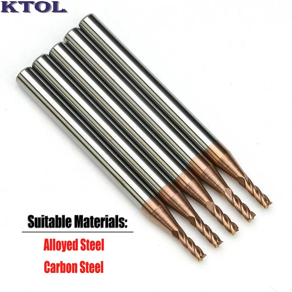 Фреза ЧПУ с хвостовиком 3-4 мм и 4 канавками инструмент из карбида вольфрама для