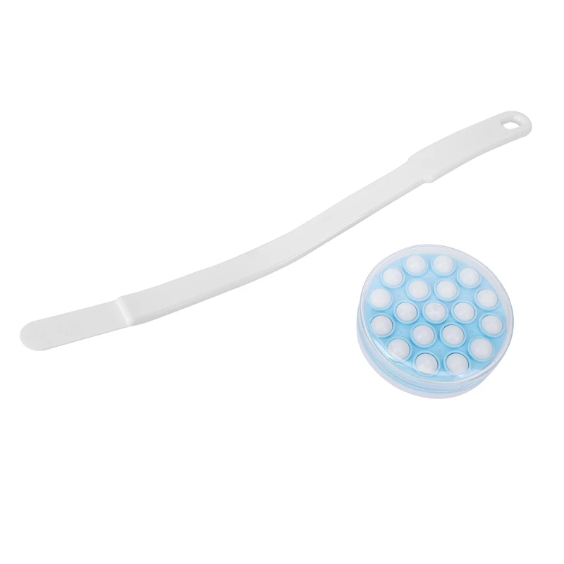 

Long Handled Lotion Oil Cream Applicator Head Body Leg Back Bath Brush Scrub Massager Shower Rubbing Brush Bath Supplies Tools