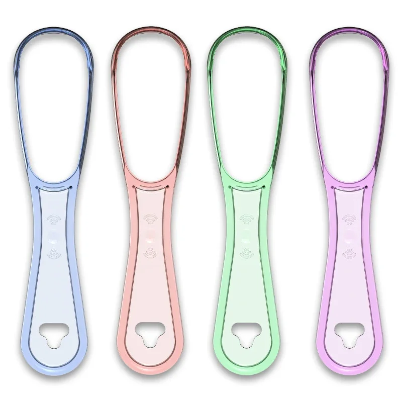 혀클리너 1pcs Tongue Cleaner Cleaning Scraper Reusable Oral Multicolor Hygiene Care Brush Tool