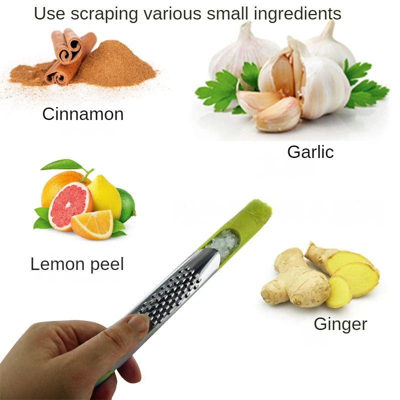 

Mini Mashed Garlic Planer Stainless Steel Grinding Garlic Making Grinding Ginger Shredded Scraping Lemon Peel Spice Chocolate