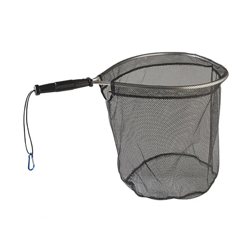 

Great Fly Fishing Landing Net with Lanyard Rope Fishing Landing Net Sturdy Handle Dip Casting Net Catch Fish