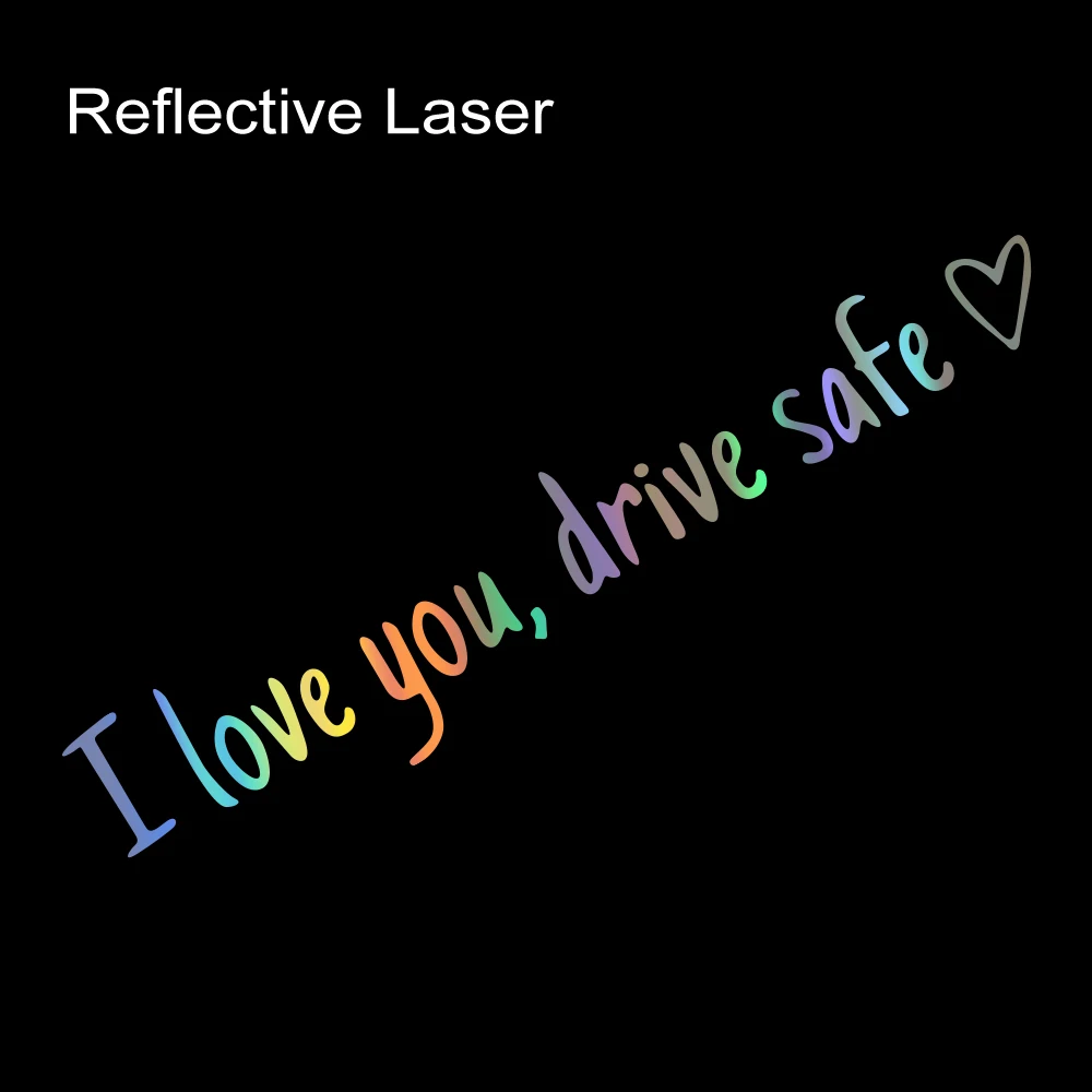 

Я люблю тебя, безопасные наклейки на зеркало автомобиля, предупреждение о безопасности автомобиля, виниловые светоотражающие наклейки, аксессуары для декора салона автомобиля