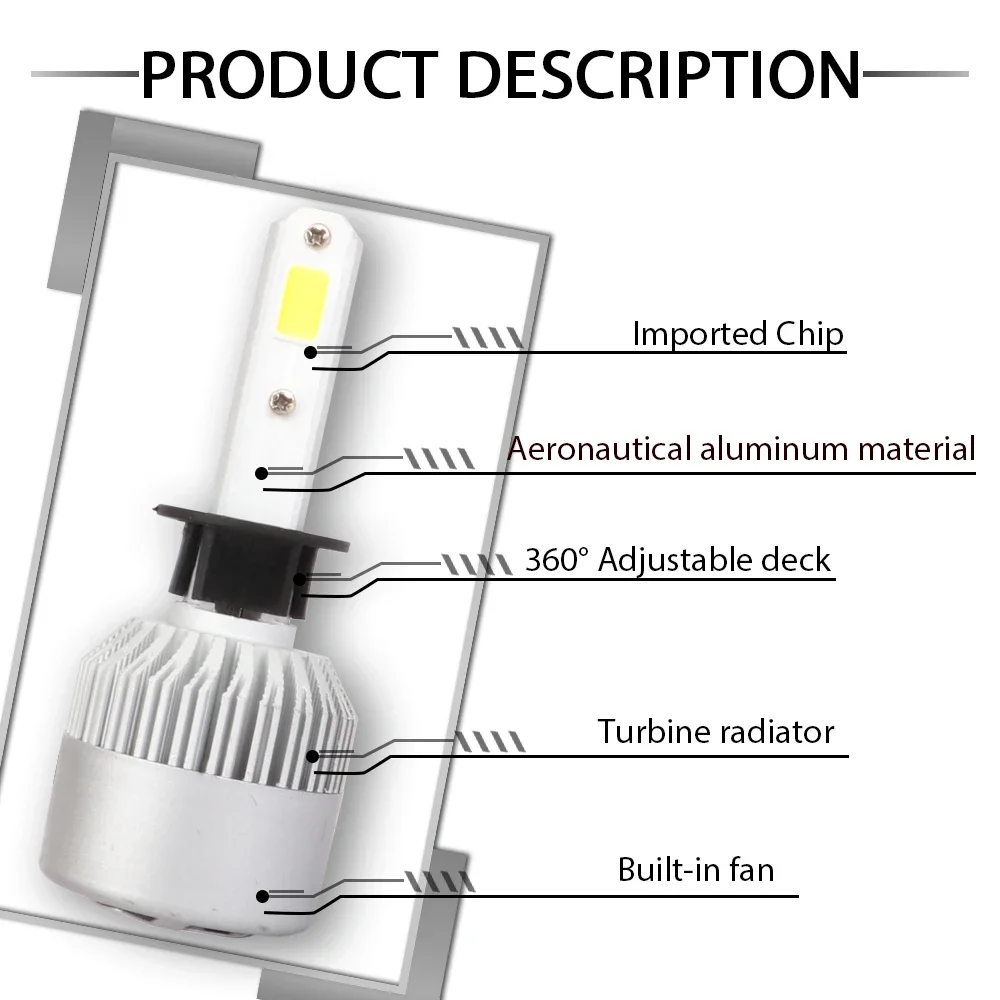 Лампы для фар H1 светодиодный H7 9005 лм H8 HB3 9012 HB4 H11 180 HIR2 80 Вт 3D высокая мощность Canbus
