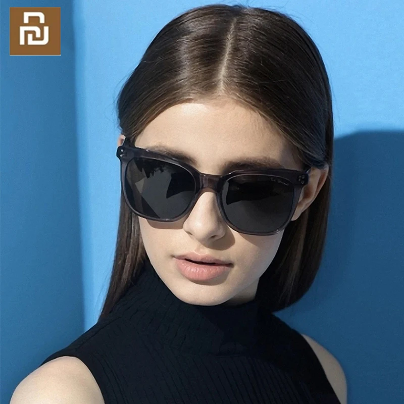 Newest YouPin TS Sunglasses Cat eye Nylon Polarized Sun Mirror Lenses 100% UV-Proof Light For Man Woman Outdoor