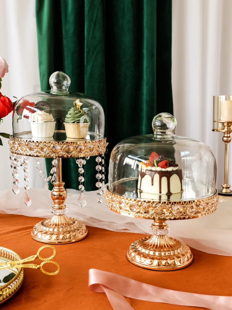 Роскошный поднос с высокой ножкой Европейский обеденный кофейный перерыв