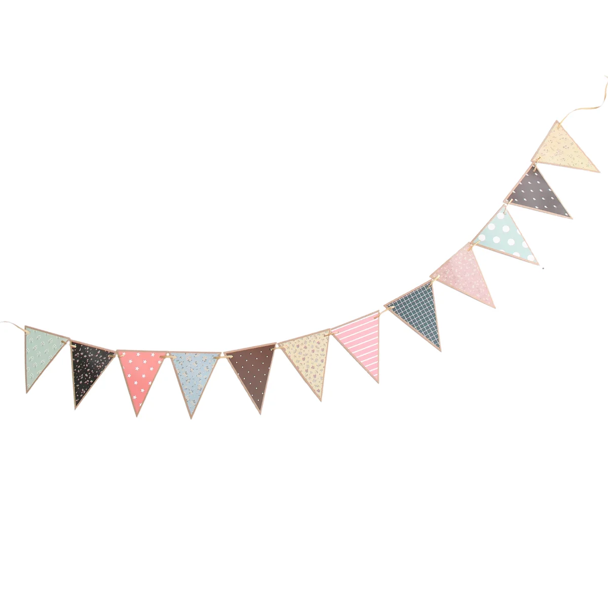 

Birthday Bunting Banner Pennant Hanging Decoration Party Garland Flag Triangle Festival Sign Welcome Banquet Banners Paper Flags